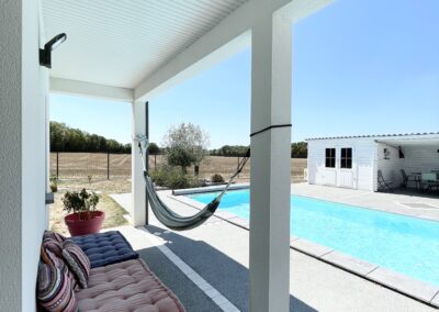 Canapé - Hamac - Piscine villa Nathan