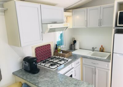 Coin cuisine du mobilhome Enjoy