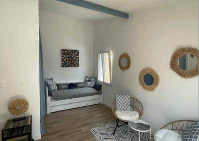 Intérieur Villa Rafael canapé et salon